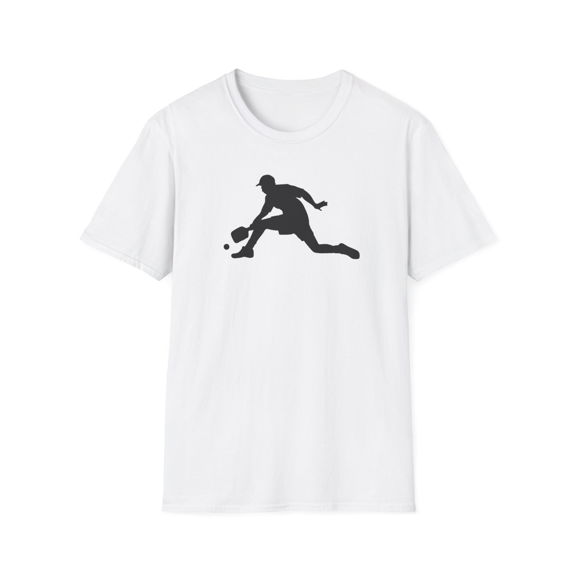 Men's Unique Pickleball T-shirt - Pickleball Player White