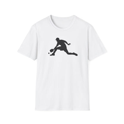 Men's Unique Pickleball T-shirt - Pickleball Player White
