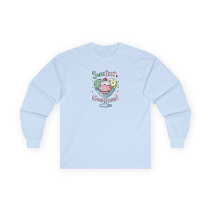 Women's Lightweight Pickleball Long Sleeves top - Sweetest Game Ever Blue