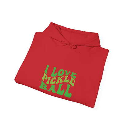 Men's Stylish Pickleball Hoodie - I Love Pickleball