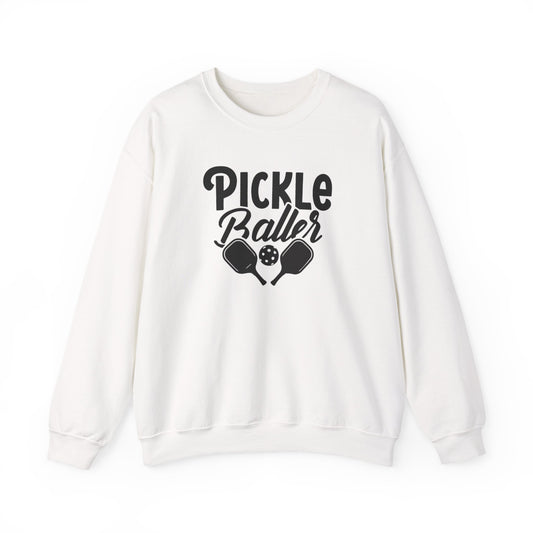Men's Stylish Pickleball Sweatshirt - Pickleballer White