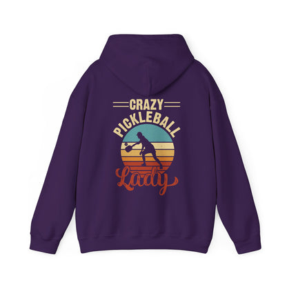 Women's Vibrant Pickleball Hoodie - Crazy Pickleball Lady