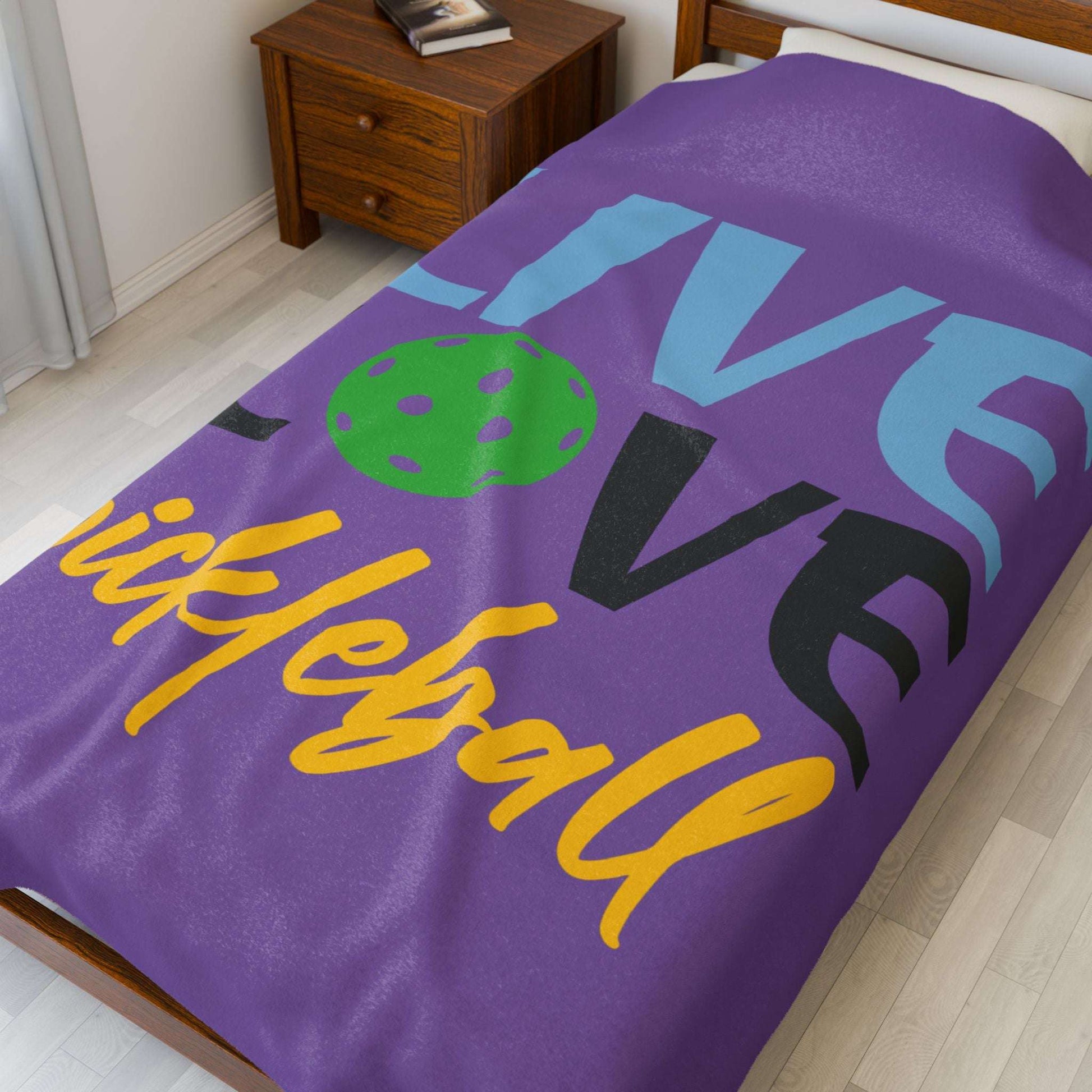 Pickleball Cheerful Blanket - Live Love Pickleball