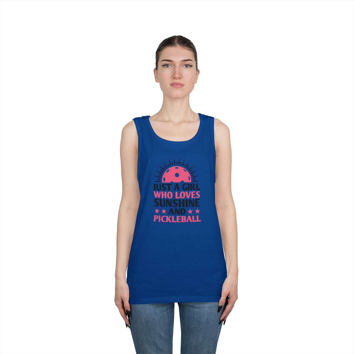 Women's Funny Pickleball Tank Top - Just A Girl Who Love Pickleball