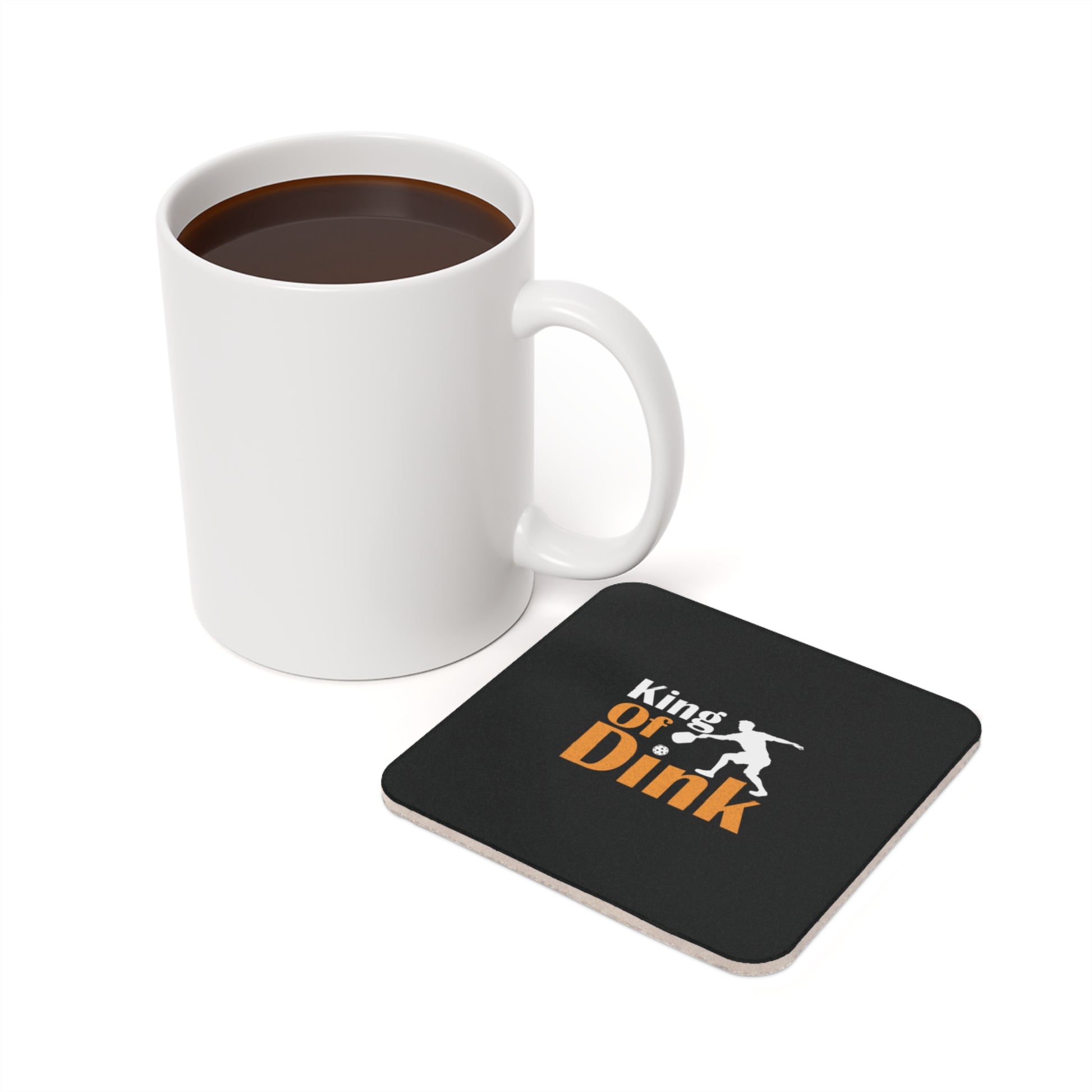 Pickleball Cool Cork Coaster - King of Dink