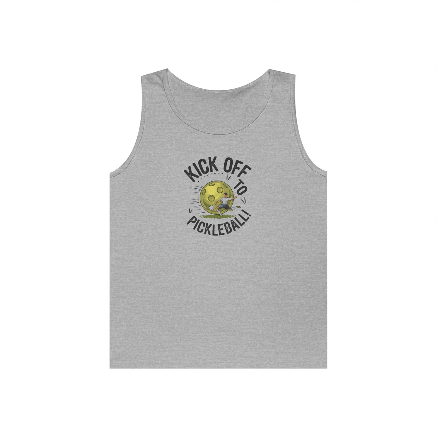 Women's Soft Pickleball Tank Top - Kick Off to Pickleball Gray