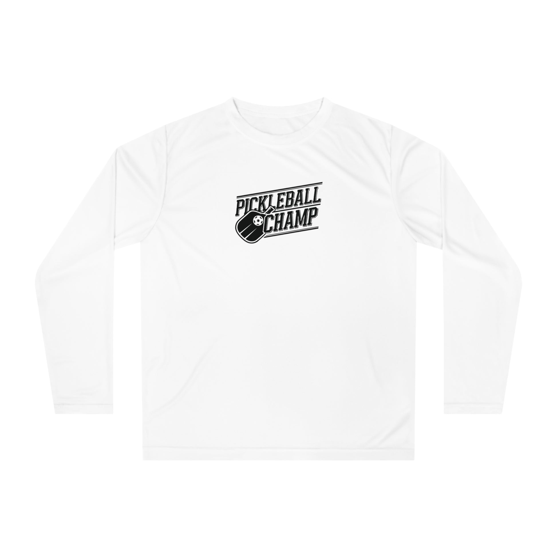 Men's Comfy Pickleball Long Sleeves top - Pickleball Champ White