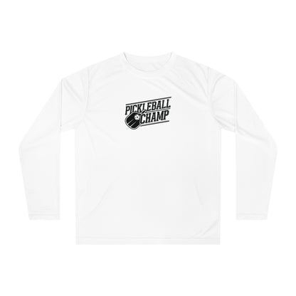 Men's Comfy Pickleball Long Sleeves top - Pickleball Champ White