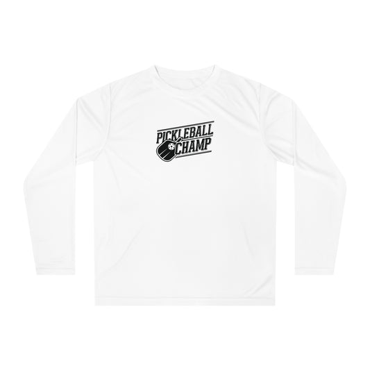 Men's Comfy Pickleball Long Sleeves top - Pickleball Champ White