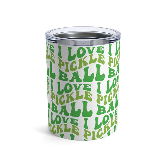 Pickleball Quirky Tumbler - I LOVE PICKLEBALL White