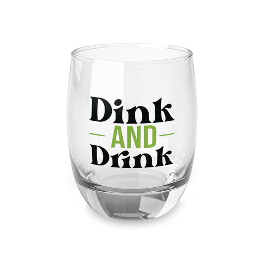 Pickleball Playful Whiskey Glass - Dink and Drink 6oz