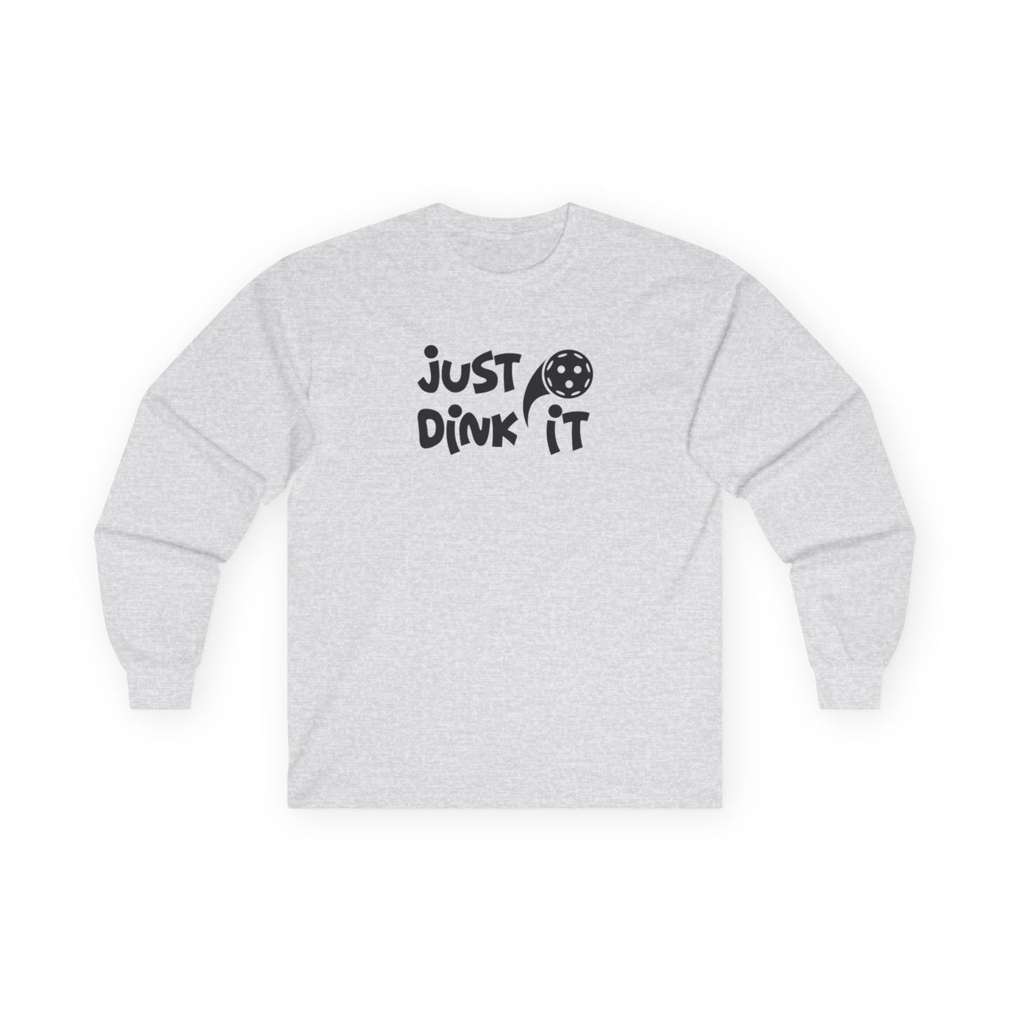 Women's Durable Pickleball Long Sleeves top - Just Dink It Gray