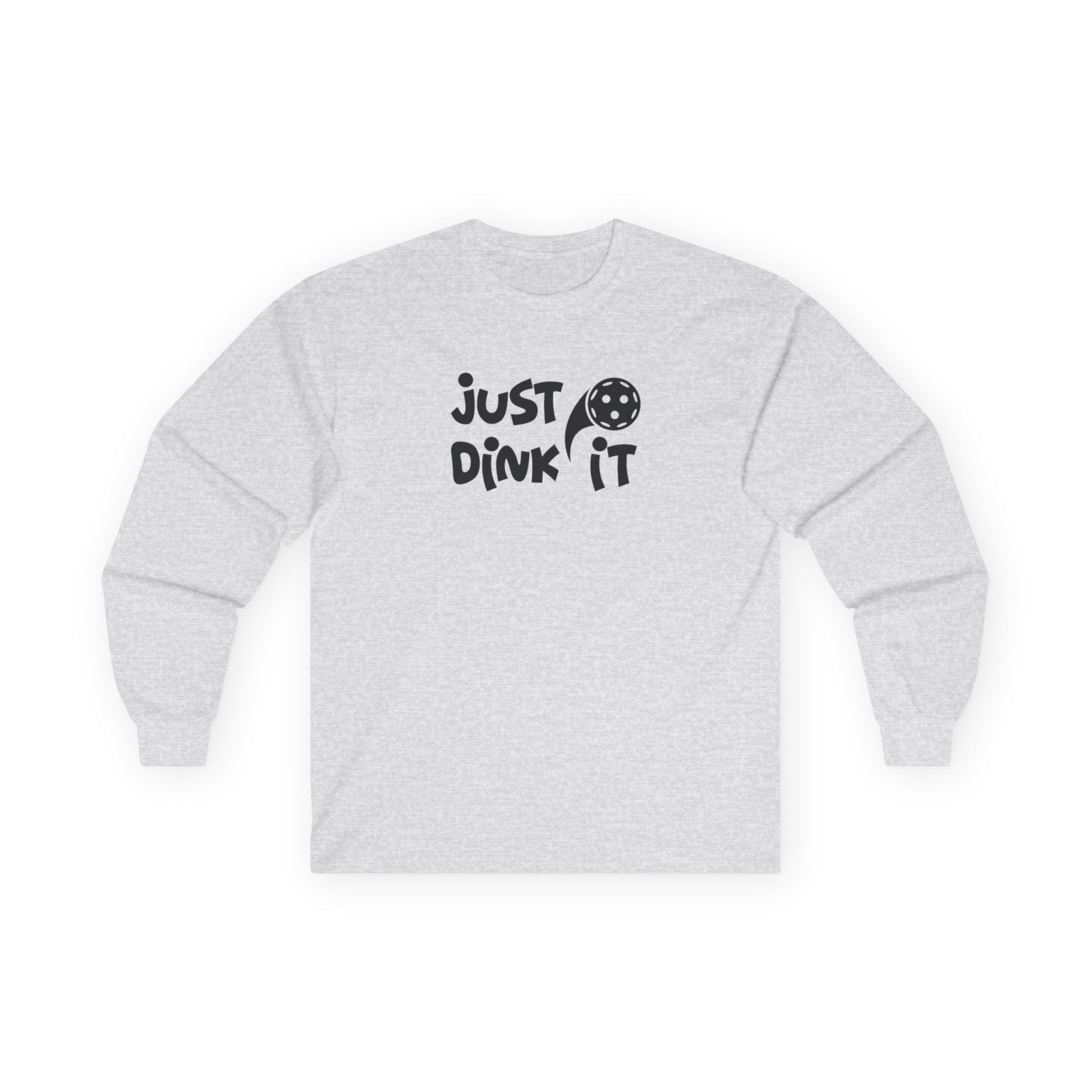 Women's Durable Pickleball Long Sleeves top - Just Dink It Gray