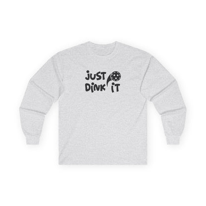Women's Durable Pickleball Long Sleeves top - Just Dink It Gray