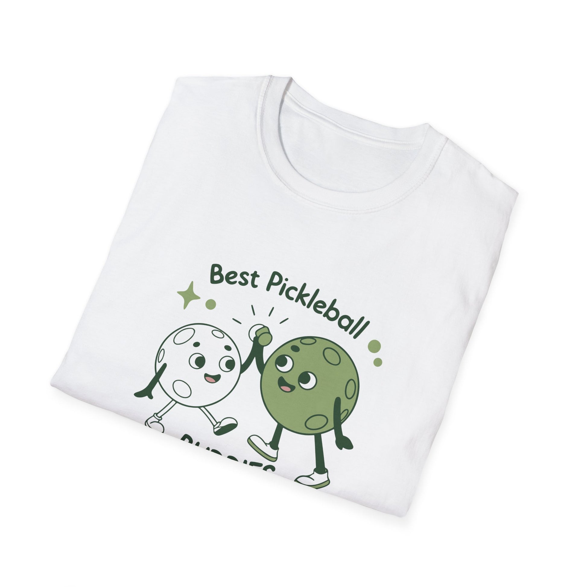 Women's Colorful Pickleball T-shirt - Best Pickleball Buddies