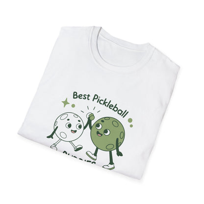 Women's Colorful Pickleball T-shirt - Best Pickleball Buddies