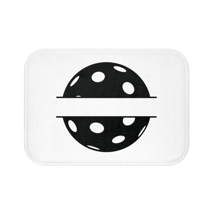 Pickleball Cool Bath mat - Pickle Split White