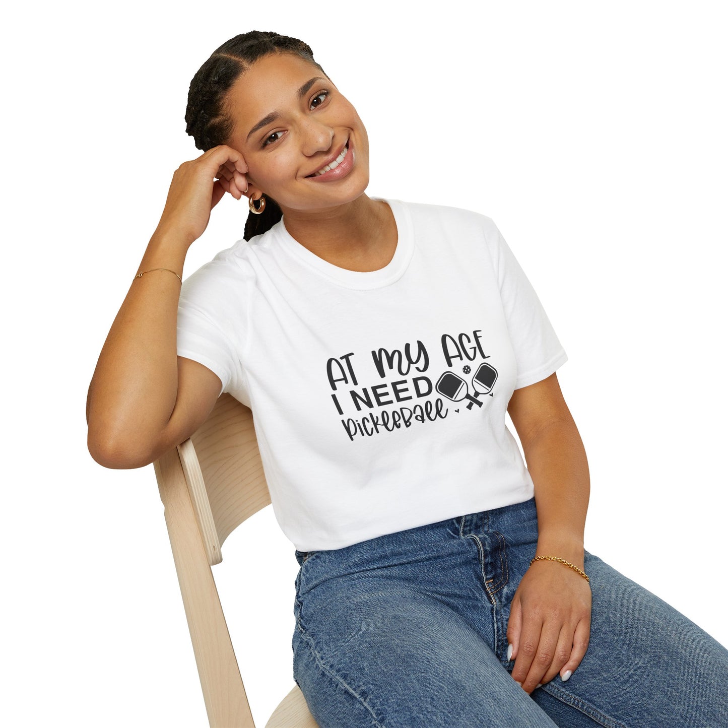Women's Fun Pickleball T-shirt - At My Age I Need Pickleball