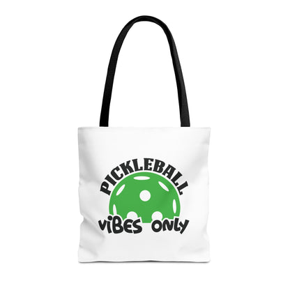 Pickleball Durable Tote Bag - Pickleball Vibes Only Black