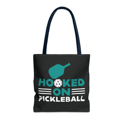 Pickleball Bold Tote Bag - Hooked on Pickleball Navy