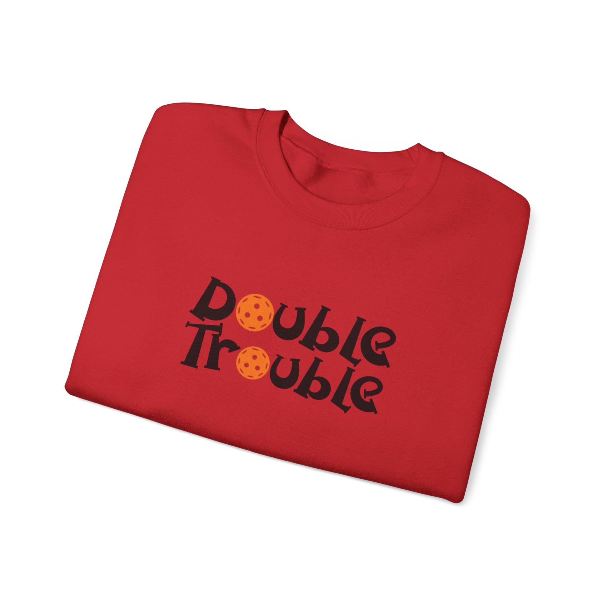 Men's Quirky Pickleball Sweatshirt - Double Trouble