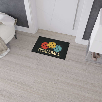Pickleball Cool Heavy-duty Floor Mat - Trio Pickleball Retro