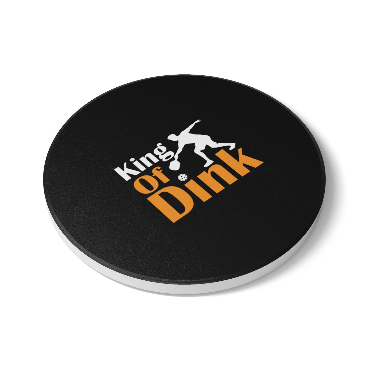 Pickleball Cool Ceramic Coaster - King of Dink