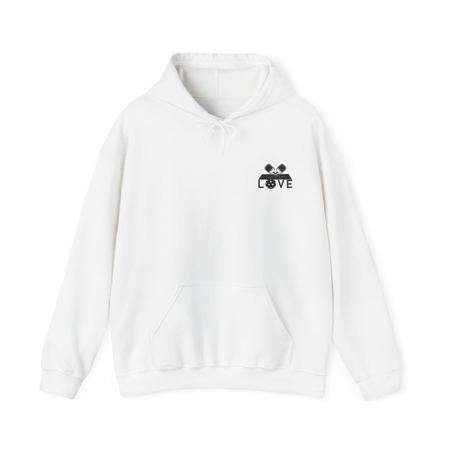 Women's Funny Pickleball Hoodie - Keep Calm And Play Pickleball White