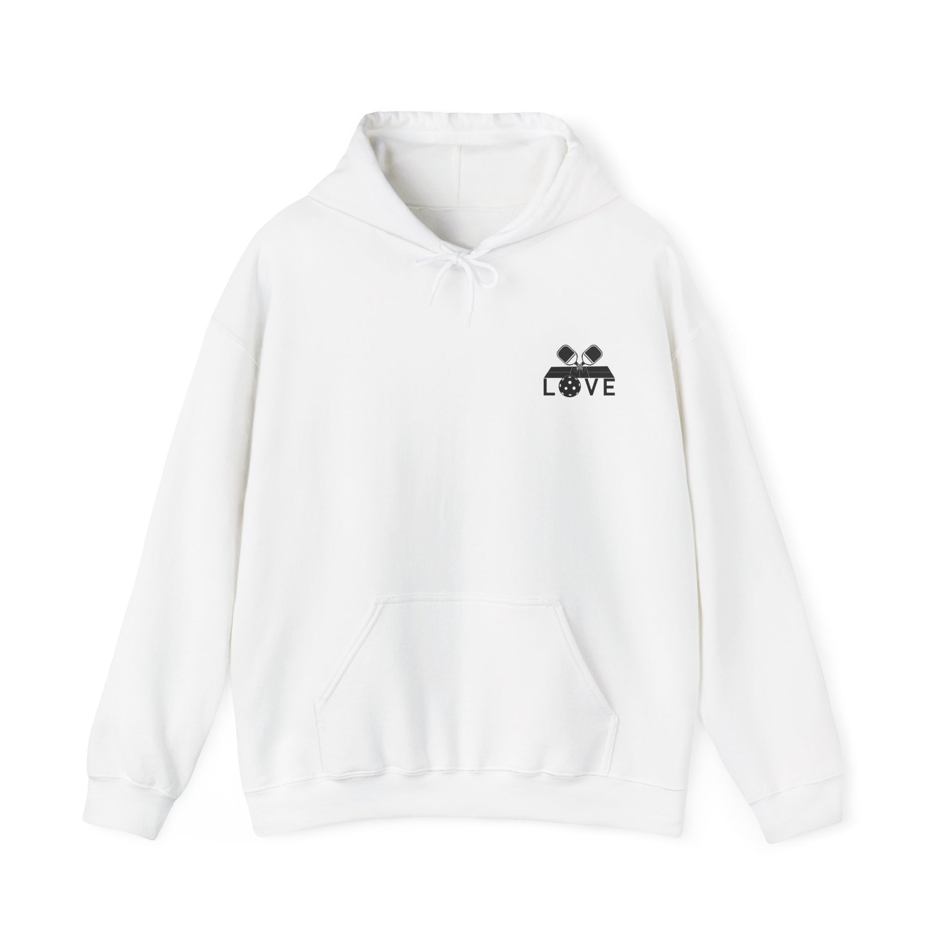 Women's Funny Pickleball Hoodie - Keep Calm And Play Pickleball White
