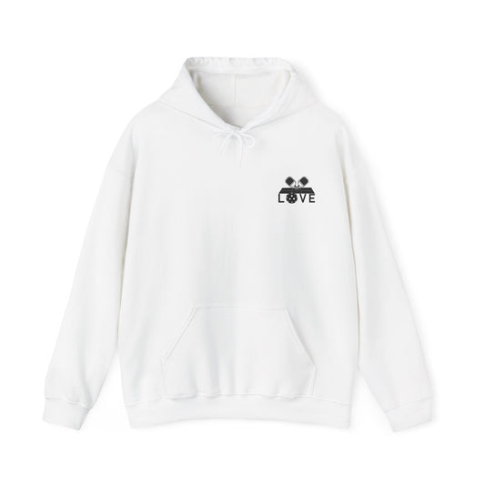 Women's Funny Pickleball Hoodie - Keep Calm And Play Pickleball White