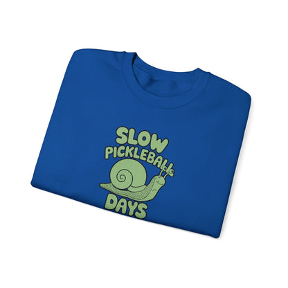 Women's Comfy Pickleball Sweatshirt - Slow Pickleball Days