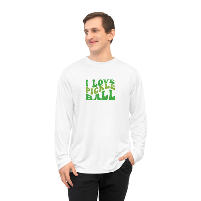 Men's Lightweight Pickleball Long Sleeves top - I Love Pickleball