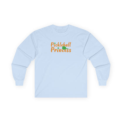 Women's Unique Pickleball Long Sleeves top - Pickleball Princess Blue
