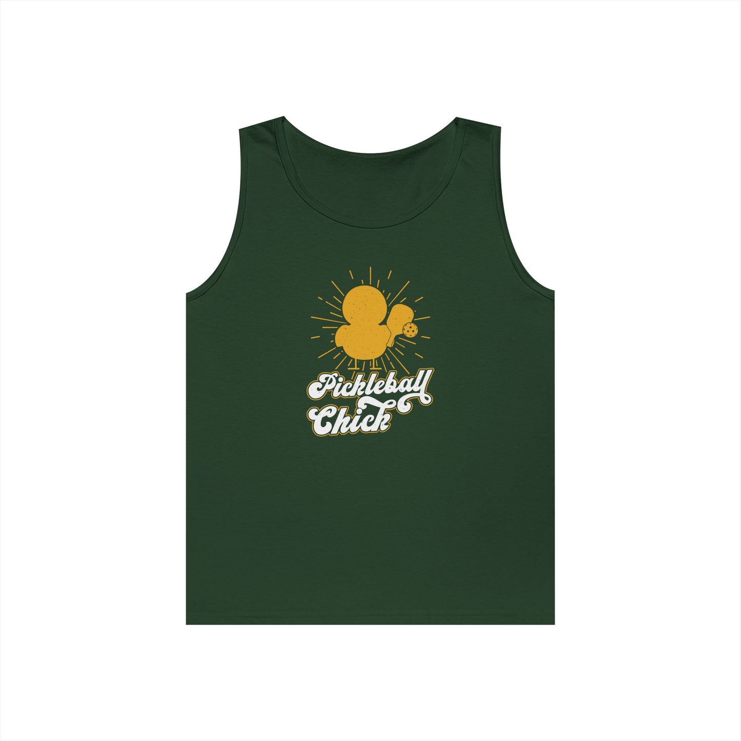 Women's Lightweight Pickleball Tank Top - Pickleball Chick Green