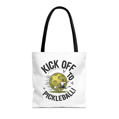 Pickleball Unique Tote Bag - Kick Off to Pickleball Black