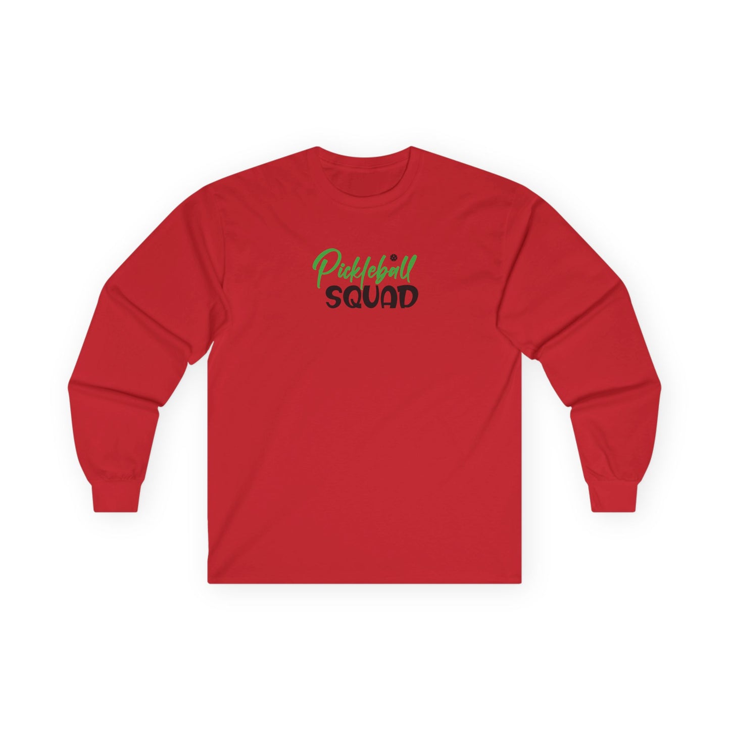 Women's Soft Pickleball Long Sleeves top - Pickleball Squad Red