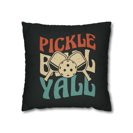 Pickleball Durable Pillowcase - Pickleball Yall Black