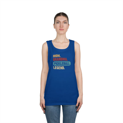 Women's Durable Pickleball Tank Top - Mom Grandma Pickleball Legend