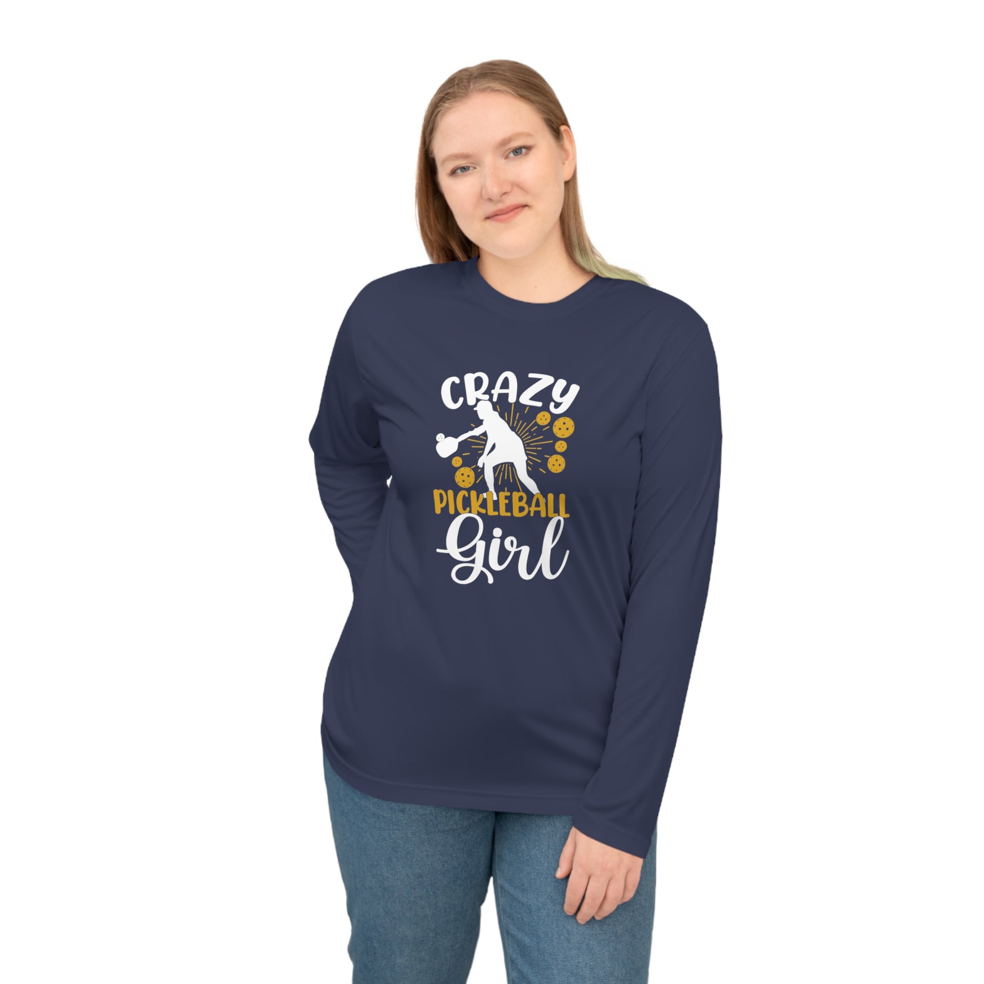 Women's Durable Pickleball Long Sleeves top - Crazy Pickleball Girl