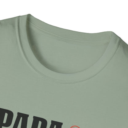 Men's Comfy Pickleball T-shirt - PAPA IS MY NAME PICKLEBALL IS MY GAME
