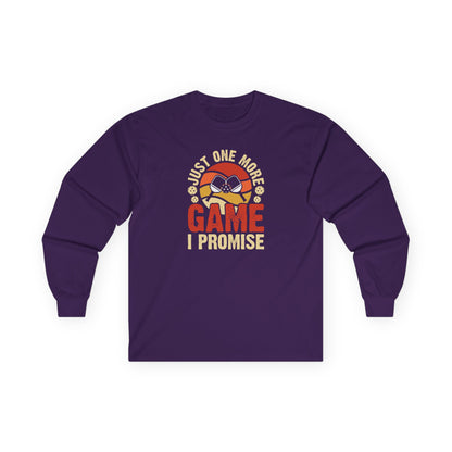 Women's Pickleball Long Sleeves top - Just One More Game I Promise Purple
