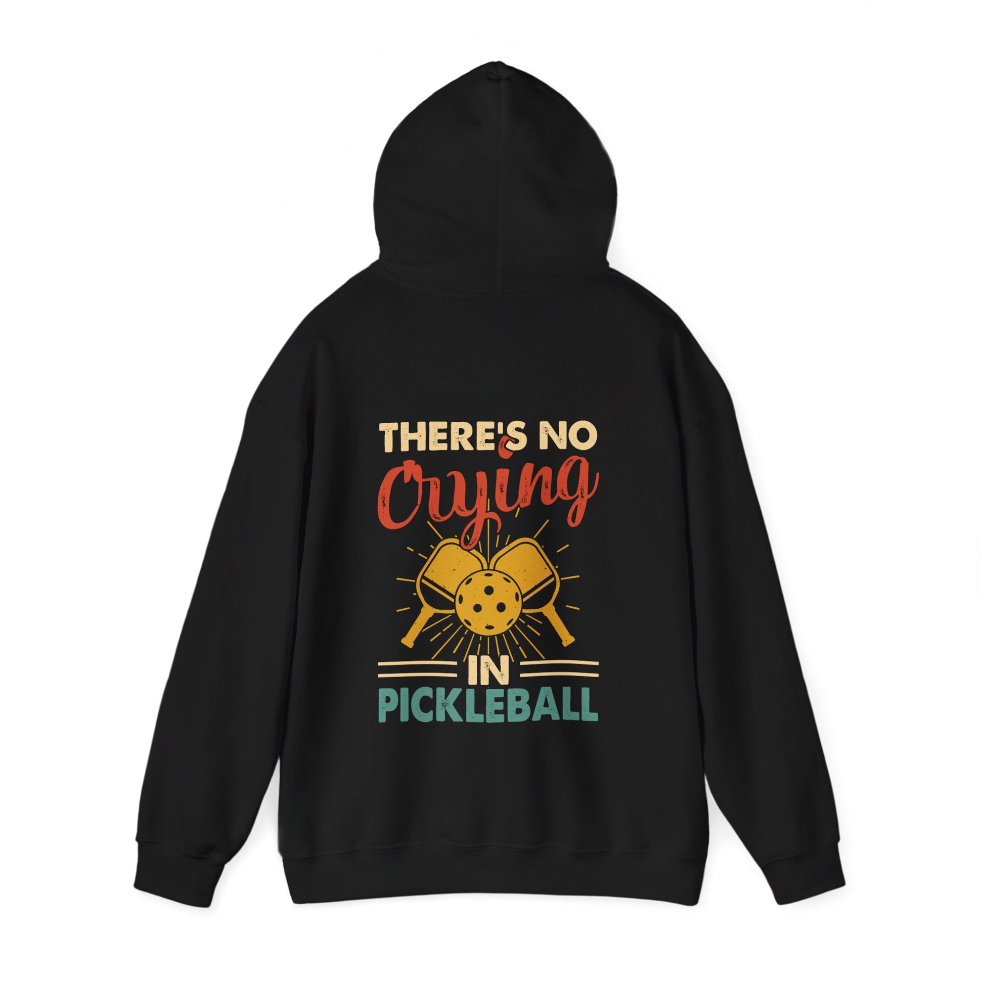 Men's Bold Pickleball Hoodie - There's No Crying in Pickleball