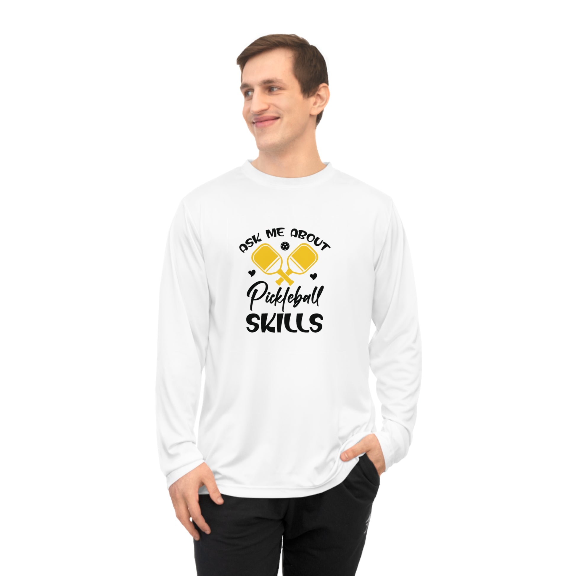 Men's Pickleball Long Sleeves top - Ask Me about My Pickleball Skills