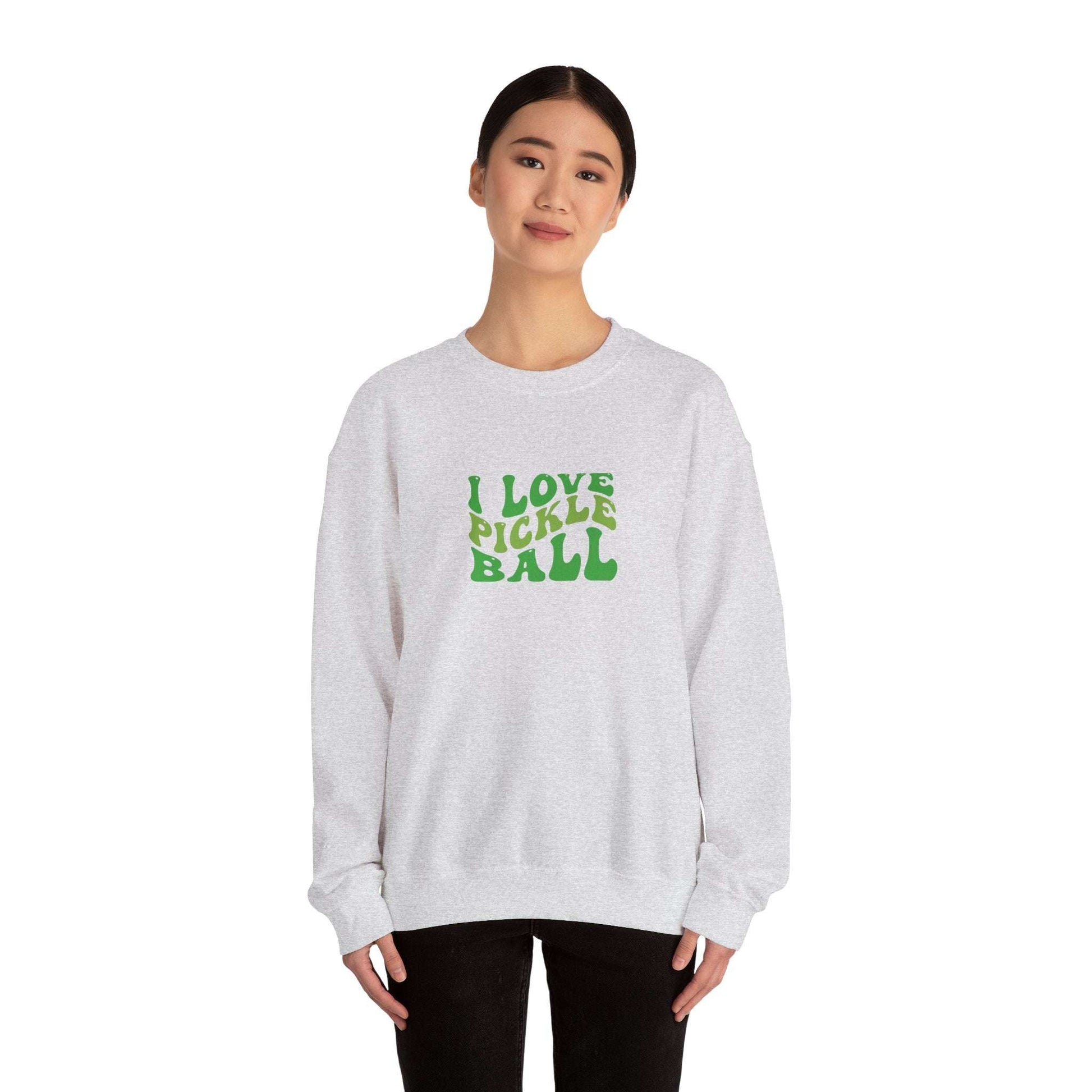Women's Soft Pickleball Sweatshirt - I Love Pickleball