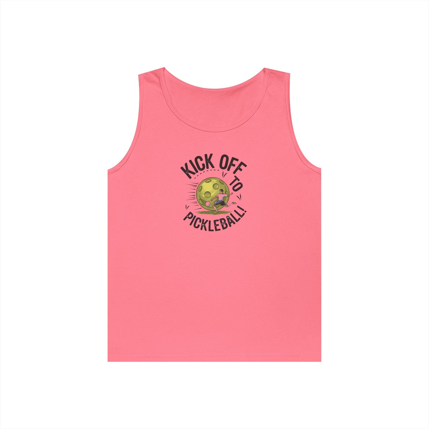 Women's Soft Pickleball Tank Top - Kick Off to Pickleball Pink