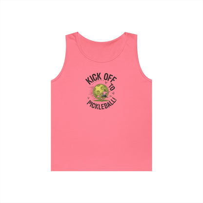 Women's Soft Pickleball Tank Top - Kick Off to Pickleball Pink