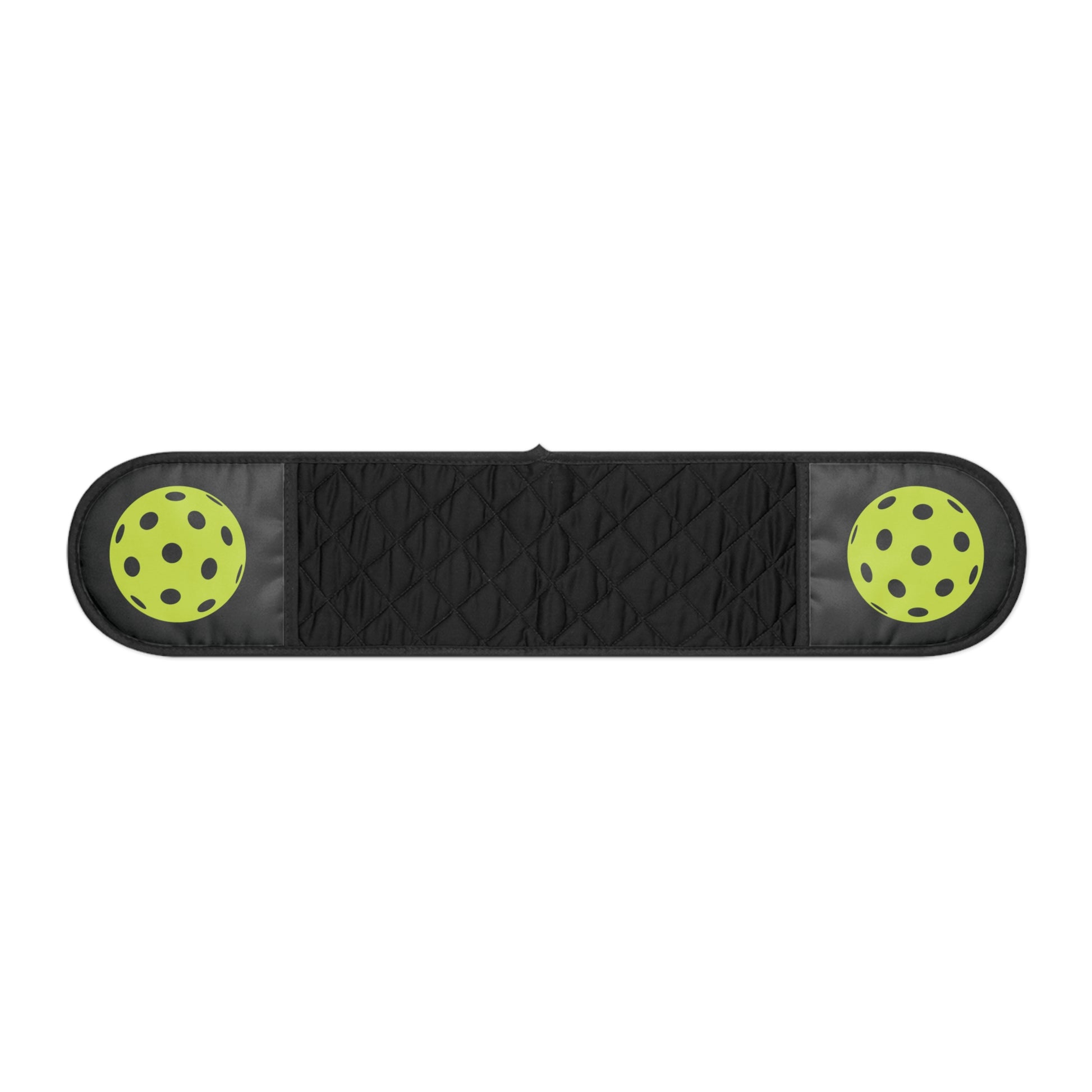 Pickleball Fun Oven Mitts - Pickleball Ball Black