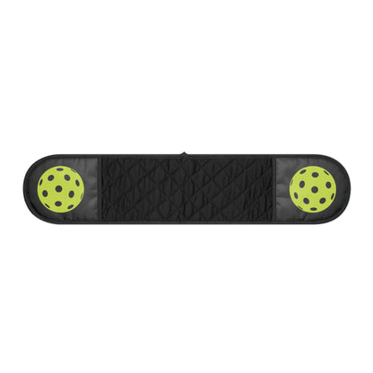 Pickleball Fun Oven Mitts - Pickleball Ball Black
