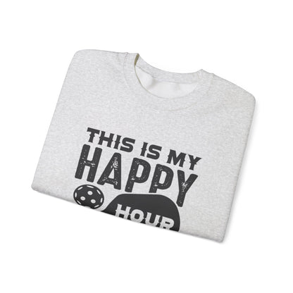 Women's Pickleball Sweatshirt - This is My Happy Hour Pickleball