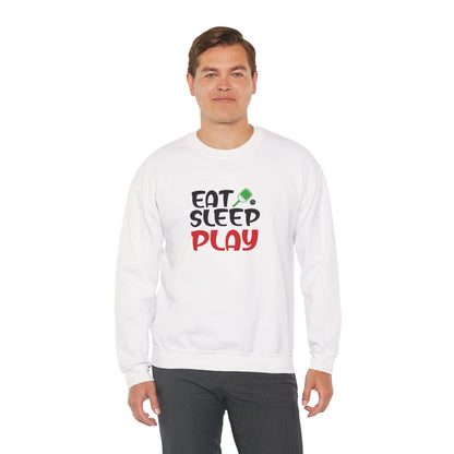 Men's Fun Pickleball Sweatshirt - Eat Sleep Play